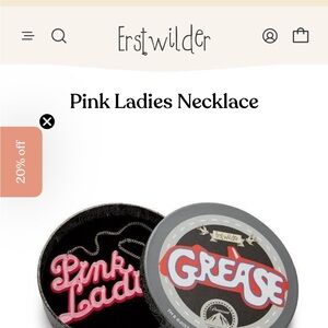 Erstwilder Australian Designer Grease Pink Ladies Necklace (SOLD OUT)